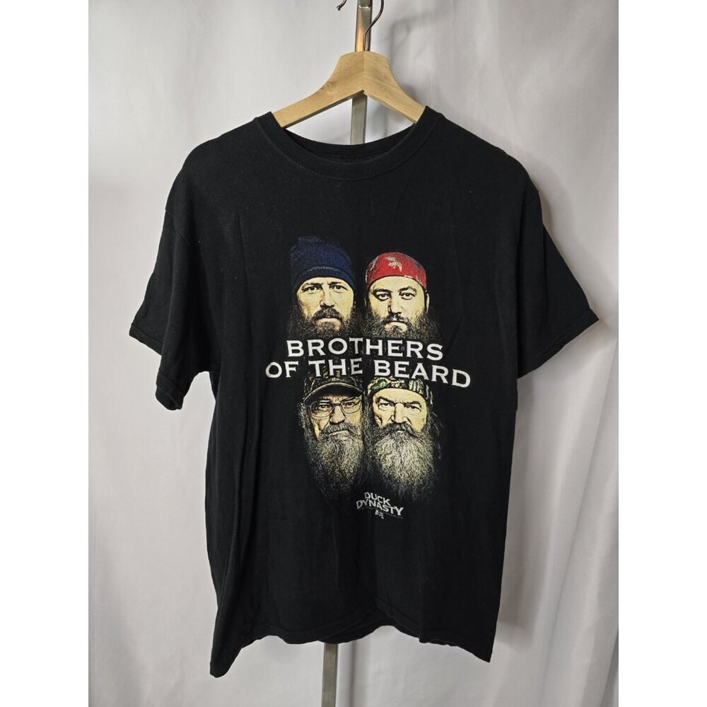 Duck Dynasty Mens T Shirt Size L Black Real Men Cotton Graphic Tee